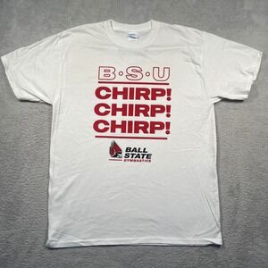 Port & Company Ball State Gymnastics TShirt BSU Chirp Pepsi Logo Adult L BSU Tee